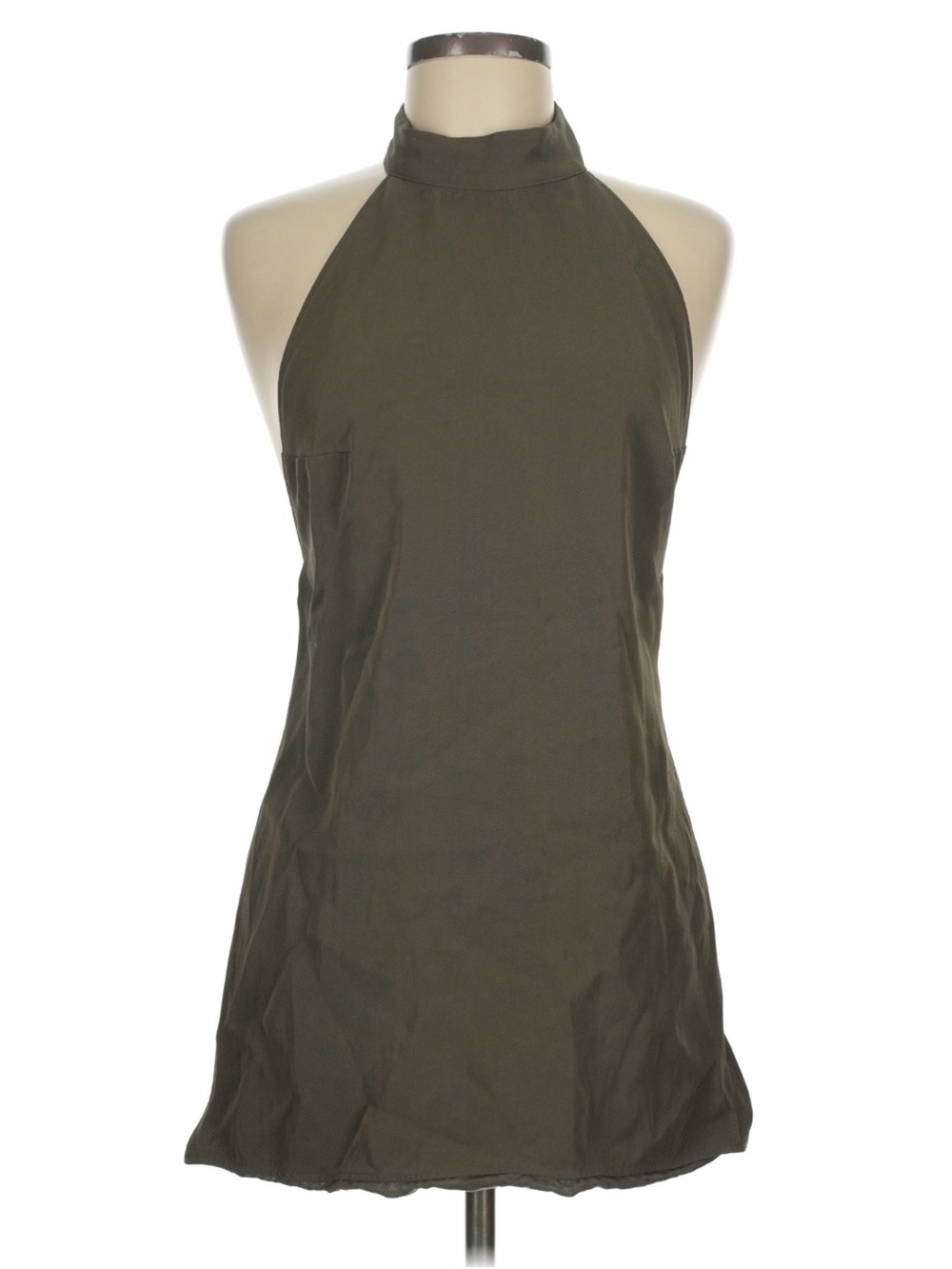 St. Agni Olive High-Neck Halter Camisole